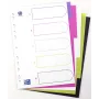 Oxford myColour Przekładki do segregatora A4 Full Format Blank 5-częściowe Kolory Mieszane