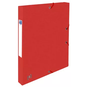 Oxford TOP FILE+ Pudełko na dokumenty A4 2,5 cm Czerwone