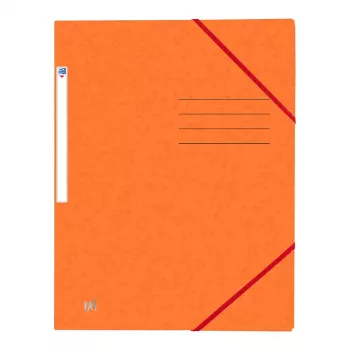 Oxford TOP FILE+ Elasticated Folder A4 Orange - Artykuły biurowe