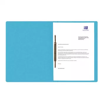 Oxford TOP FILE+ Segregator A4 Karton 390 g/m² Aqua Metalowy Zapięcie