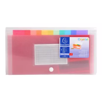 Exacompta Sorter na Dokumenty - 6 Przegródek - z Indeksem - A4 - Chamois