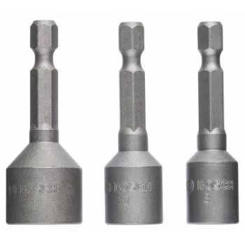 Bosch Zestaw nasadek udarowych 3-częściowy 50 mm 8 10 13 mm 2608551078
