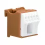 Hager KN06P 6-biegunowa listwa zaciskowa 63A 230V Brązowa