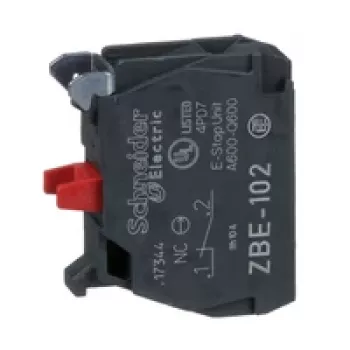 Schneider Electric ZBE102 Blok styków pomocniczych, 1 NO, zaciski śrubowe, Harmony XB4/XB5
