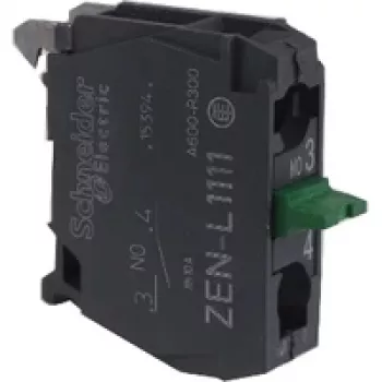 Schneider Electric ZENL1111 Harmony XALD/XALK Pusta obudowa stacji sterowniczej, 1 otwór, poliwęglan, jasnoszary/żółty, IP66/IP67/IP69/IP69K