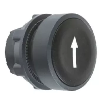 APC ZB5AA335 Harmony XB5 Głowica przycisku płaska, czarna, plastikowa, montaż 22 mm, IP69K