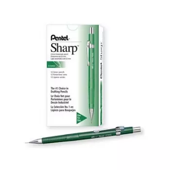 Ołówek automatyczny Pentel P205-D - Zielony - 0,5 mm - 12 sztuk