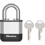 Master Lock Elite 45mm Kłódka Laminowana z Pałąkiem 25mm, Cylinder 5-zastawkowy, Srebrny/Szary