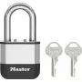 Kłódka Master Lock Elite 52mm z litego mosiądzu z 38mm hartowanym stalowym kabłąkiem, cylinder 5-pinowy, różne klucze, 2 klucze w zestawie