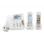 Geemarc Pack SENIOR 295 Telefon Stacjonarny i Bezprzewodowy dla Seniorów z Automatyczną Sekretarką, Klawiszami Fotograficznymi, Słuchawką Bezprzewodową z Podświetlanym Wyświetlaczem, Biały