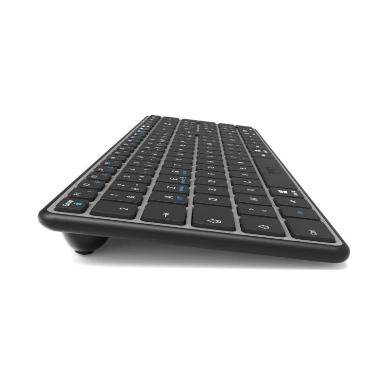 PORT Designs FR - Klawiatura Compact Pro Rechargeable Bluetooth AZERTY Czarny