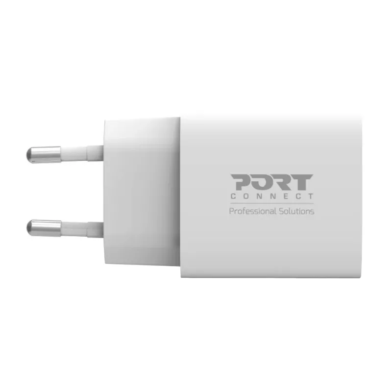 PORT Designs PORT Connect Ładowarka ścienna 20W USB-C PD z etui do przenoszenia Biała