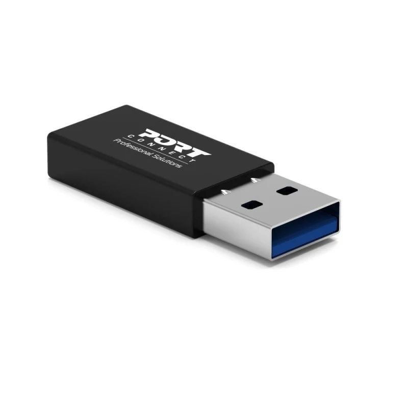 PORT Designs USB-A na USB-C Konwerter - Adapter USB 2.0 - Czarny