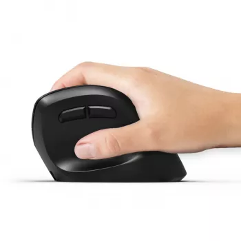 PORT Designs PORT Connect Professional ERGO SHAPE Bezprzewodowa Mysz Ładowalna - Praworęczna - Optyczna - 5 Przycisków - 2,4 GHz, Bluetooth - Odbiornik USB