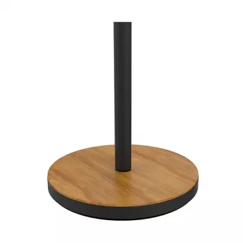 Unilux BALY BAMBOO Lampa podłogowa Czarny/Bambus 44,6 W