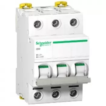 Schneider Electric Acti9 iSW A9S65363 3-Pole Isolator Switch 63A 400V AC White
