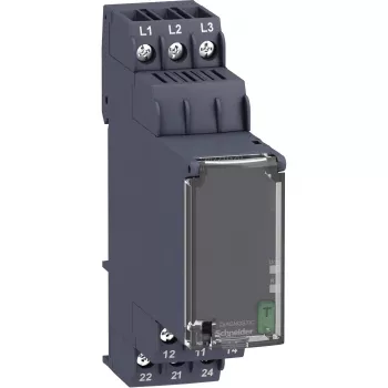 APC Schneider Electric RM22TG20 - Przekaźnik kontroli fazy, 3-fazowy, 208-480 V AC, 2 C/O, 8 A, szyna DIN