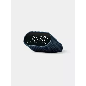 Lexon Ray Clock Cyfrowy Budzik z Czujnikiem Temperatury i Wilgotności, Ocean Blue LR155OB3