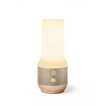 LEXON Terrace+ 3-w-1 Lampa LED, Głośnik Bluetooth, Power Bank 2000 mAh, Złoty LA134D