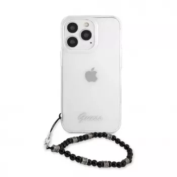 Guess GUHCP13LKPSBK Black Pearl Hard Case dla Apple iPhone 13 Pro / 13 6,1 inch Transparentny