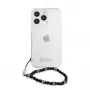 Guess GUHCP13LKPSBK Black Pearl Hard Case dla Apple iPhone 13 Pro / 13 6,1 inch Transparentny