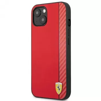 Ferrari On Track Carbon Stripe Hard Case do Apple iPhone 13 mini 5,4 inch Czerwony