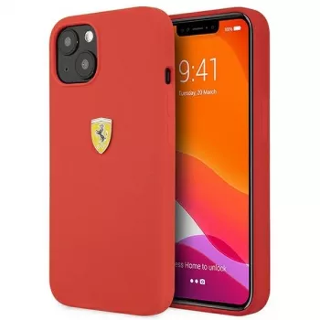 Ferrari FESSIHCP13SRE Silikonowe etui twarde do Apple iPhone 13 mini 5,4 inch czerwone