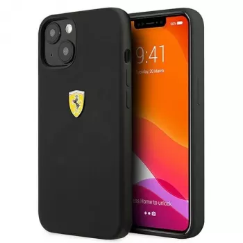 Ferrari FESSIHCP13SBK iPhone 13 mini 5,4 inch Czarny Twardy Silikonowy Tylny Etui