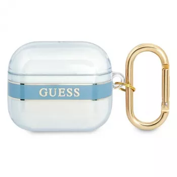 Guess GUA3HHTSB Strap Collection etui ochronne do Apple AirPods 3. generacji - niebieskie
