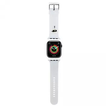Karl Lagerfeld 3D Rubber Karl Head Pasek do Apple Watch 42/44/45/49mm Biały