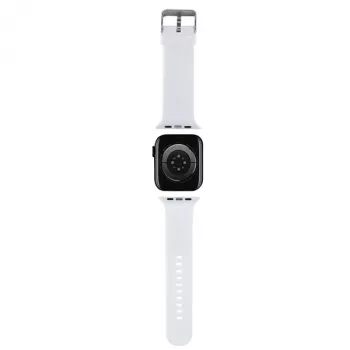 Karl Lagerfeld 3D Rubber Karl Head Pasek do Apple Watch 42/44/45/49mm Biały