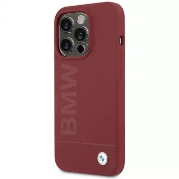 BMW M Collection Silikonowe etui Hard Case z MagSafe do Apple iPhone 15 Pro 6,1 inch Czerwone Duże Logo