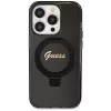 Guess Script Glitter Collection Hardcase Ring Stand MagSafe do iPhone 13 Pro / 13 6.1 Czarny