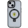 Ferrari FEHMP15SUSCAH iPhone 15 / 14 / 13 6.1 Transparent Hard Case Ring Stand 2023 Collection MagSafe