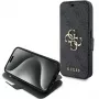 Guess GUBKP15L4GMGGR Etui Książkowe iPhone 15 Pro 6,1 inch Szary 4G Metal Logo