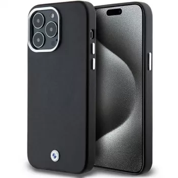 BMW Signature Wrapped Metal MagSafe Case do iPhone 15 Pro Max 6,7 inch Czarny