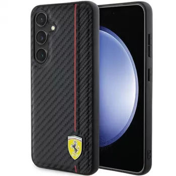 Ferrari FEHCS24SN3DUR S24 S921 Black Hardcase Carbon Printed Line do Samsung Galaxy S24