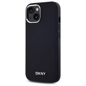 DKNY DKHMP14SPSCMCLK Twarde etui do Apple iPhone 14, 6,1 inch, czarne, z logo, MagSafe