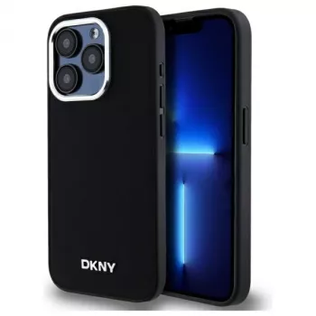 DKNY DKHMP15LPSCMCLK Etui twarde do Apple iPhone 15 Pro 6,1 inch Czarny z logo MagSafe