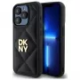 DKNY DKHCP15LPQDSLK Quilted Stack Logo Back Cover do Apple iPhone 15 Pro 6.1 Czarny
