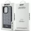 DKNY DKHMP15XPSOSPK Hardcase Skórzany Wzorzysty Metalowe Logo MagSafe do iPhone 15 Pro Max 6.7 Czarny