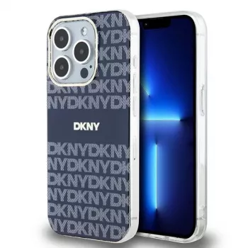 DKNY DKHMP15XHRHSEB Hard Case do Apple iPhone 15 Pro Max 6,7 inch Niebieski IML Mono & Stripe MagSafe