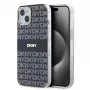 DKNY DKHMP15SHRHSEK iPhone 15 / 14 / 13 6.1 inch Czarny Hardcase IML Mono & Stripe MagSafe