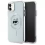Karl Lagerfeld KLHMN61HLSCHH Etui twarde IML Metal Choupette Head MagSafe do iPhone 11 / Xr 6.1 Biały