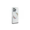 Guess GUHMP16LHFWFCT Hardcase do iPhone 16 Pro 6,3 inch przezroczysty IML Flowers Wreath MagSafe