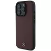 Mercedes-Benz MEHMP16L23RBARR Hardcase do iPhone 16 Pro 6,3 inch Czerwona skóra teksturowana i gładka MagSafe
