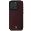 Mercedes-Benz MEHMP16L23RBARR Hardcase do iPhone 16 Pro 6,3 inch Czerwona skóra teksturowana i gładka MagSafe
