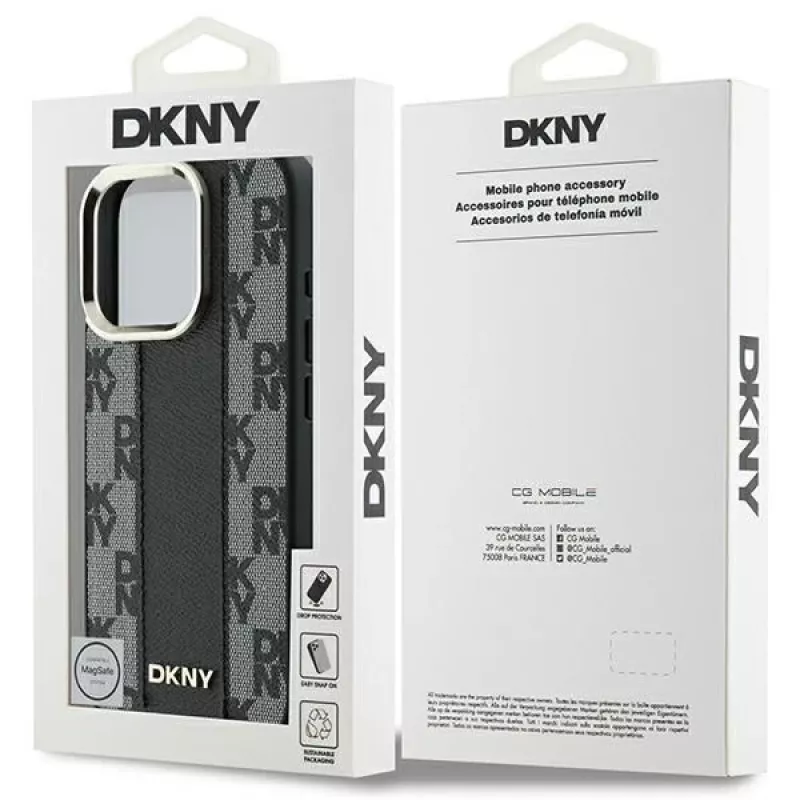 DKNY DKHMP16XPCPVSLK Hard Case Checkered Pattern MagSafe do iPhone 16 Pro Max 6.9 Czarny