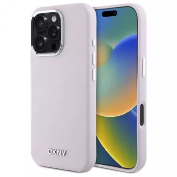 DKNY DKHMP16XSMCHLP Hardcase Liquid Silicone MagSafe Case do Apple iPhone 16 Pro Max 6,9 cala - Różowy