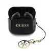 Guess Glossy Effect Printed Classic Logo & Charm TWS Bluetooth Earbuds z etui ładującym (czarny)